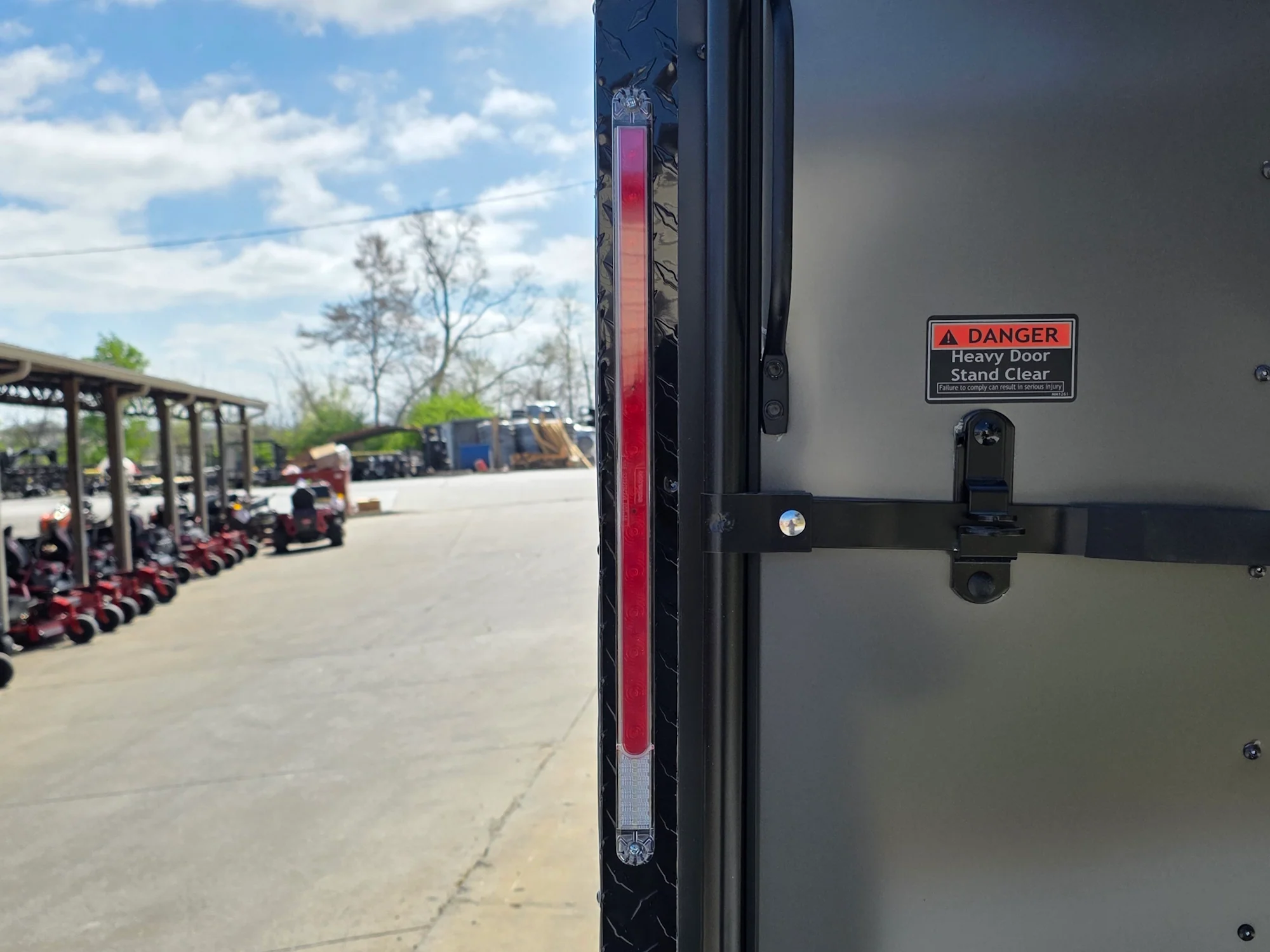 8.5' x 36' Charcoal w/ Blackout Trim Enclosed V-Nose Wall and Floor E-Track (3) 7,000lb Axles - Image 21