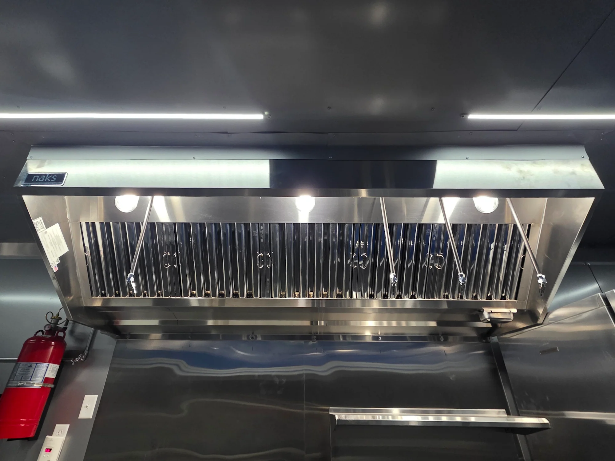 8.5' X 48' Concession Trailer Cobalt Blue With Black Out Trim BBQ Porch Event Catering - Image 30