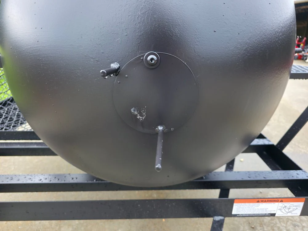 BBQ Smoker 2 Door 300 Gallon Trailer Pull Behind with Charcoal Grill on Front - Image 11