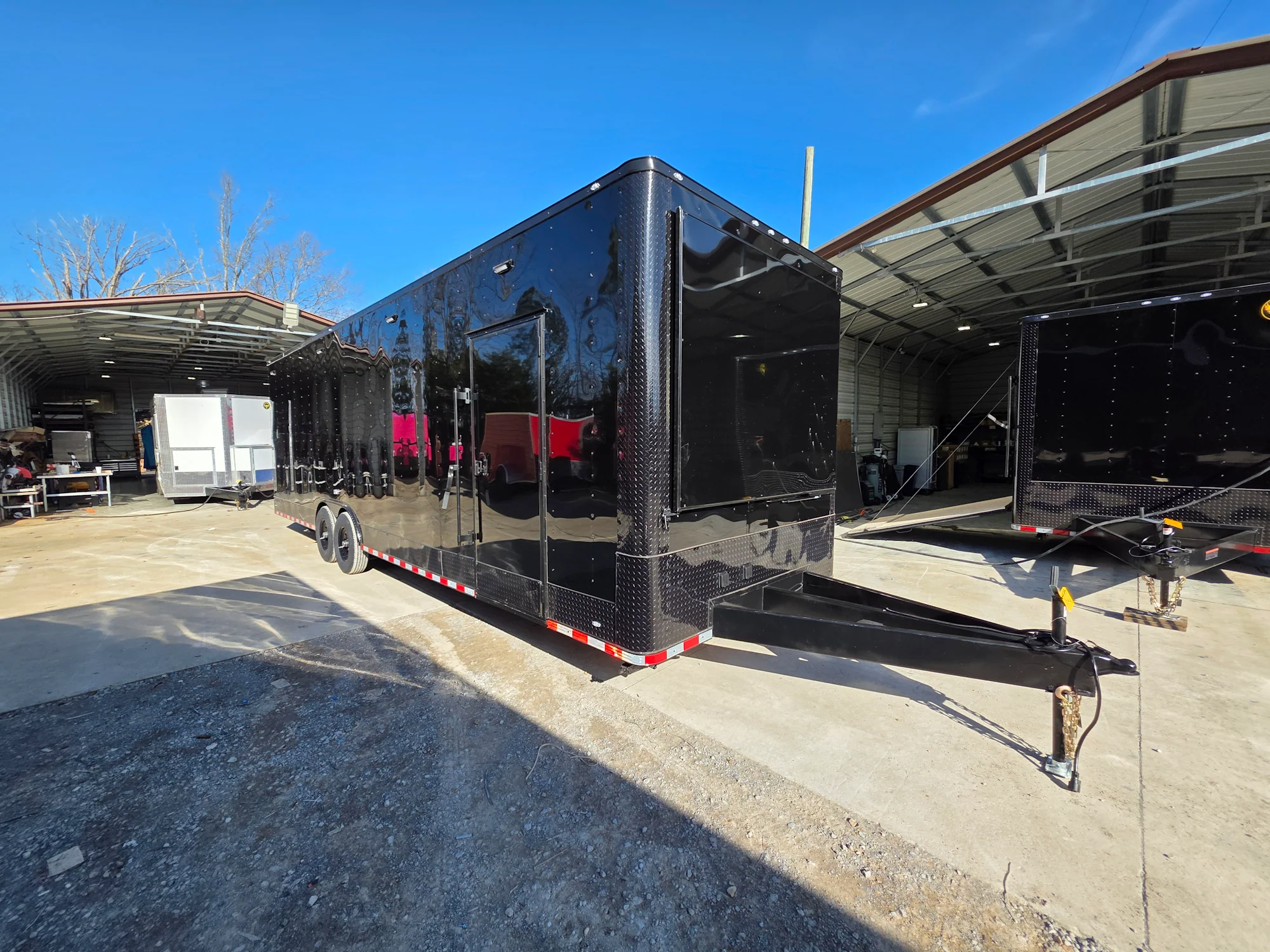 8.5' X 30' Custom Advertising Trailer With Black Out Package - Image 11