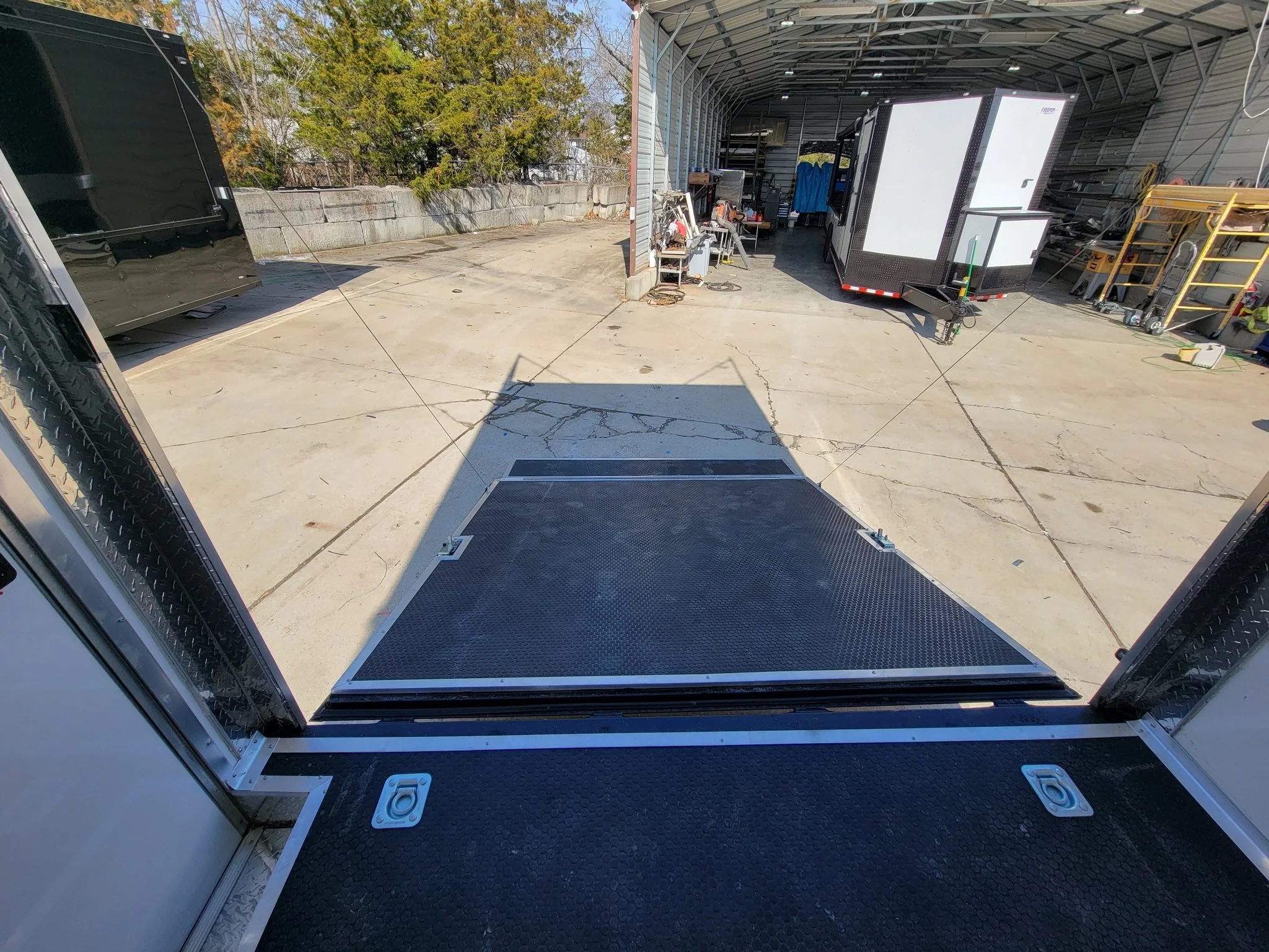 8.5' X 28' Custom Enclosed Marketing and Event Stage Trailer - Image 16