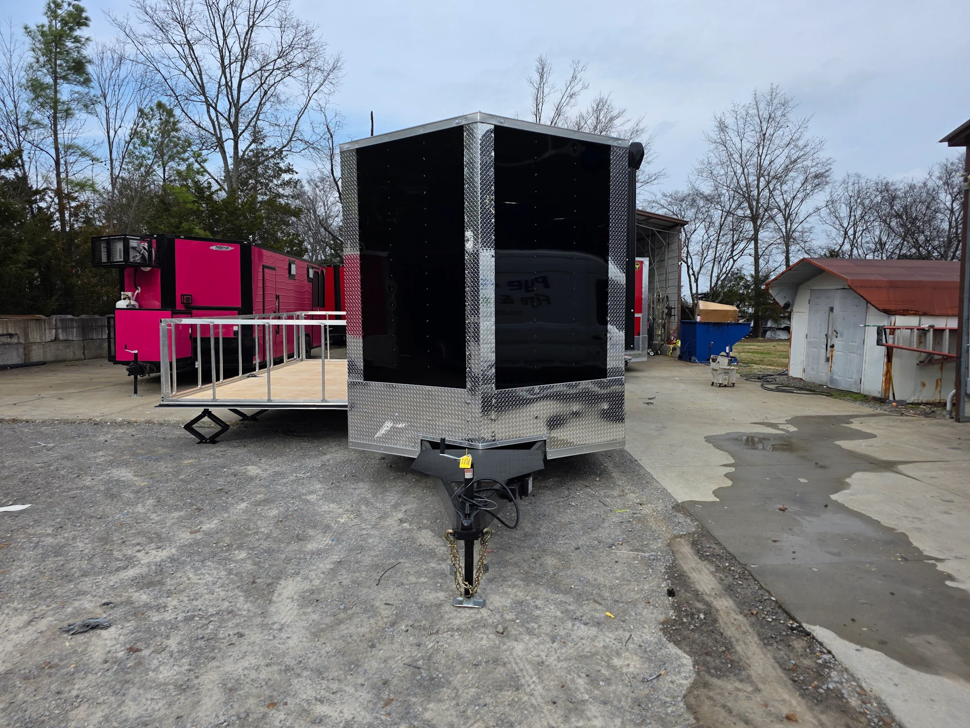 8.5' x 24' Custom Black Stage Event Trailer w/ 16' Stage - Image 17