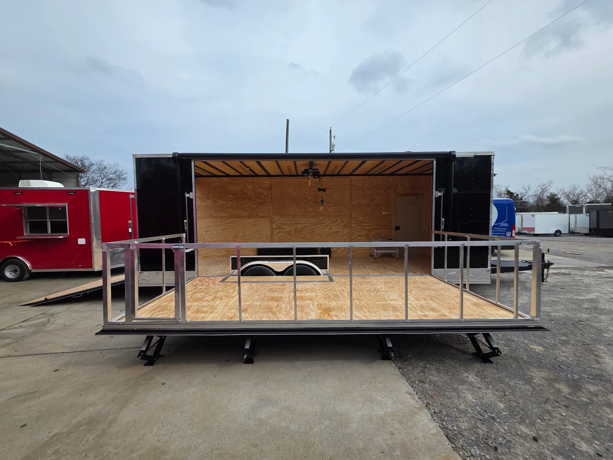 8.5' x 24' Custom Black Stage Event Trailer w/ 16' Stage - Image 22