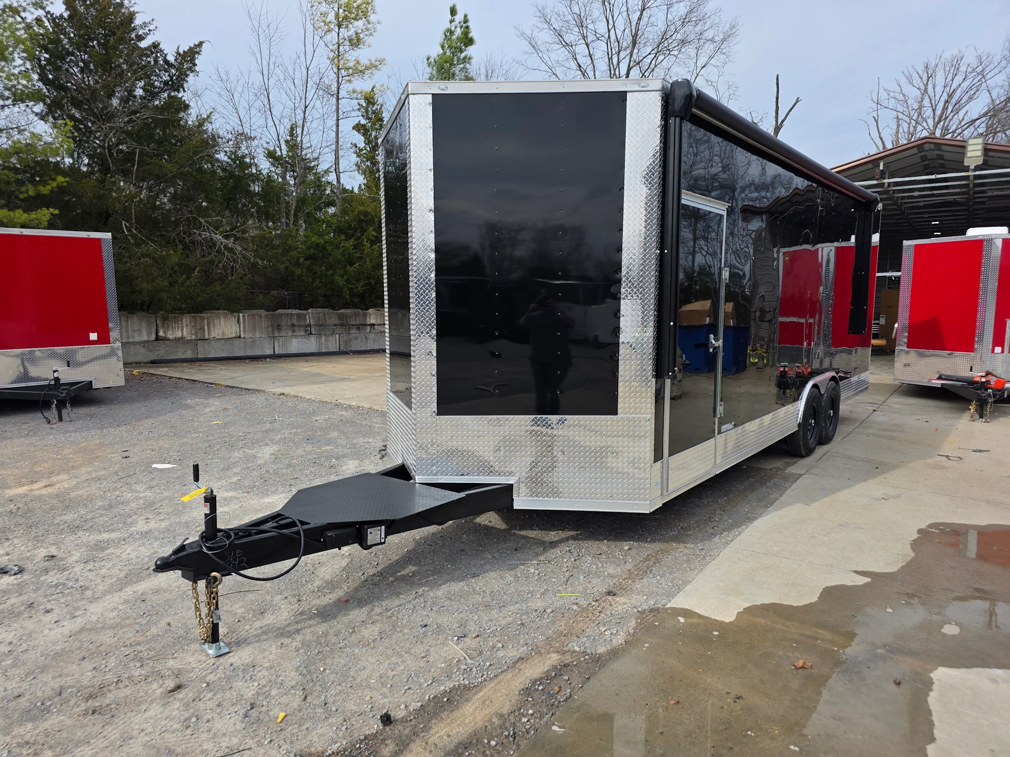8.5' x 24' Custom Black Stage Event Trailer w/ 16' Stage - Image 3