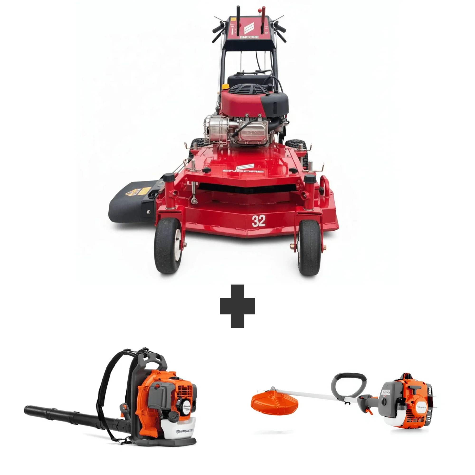 Encore EW32X11BS 32" Commercial Walk Behind Mower 10.5HP Briggs Handheld Bundle