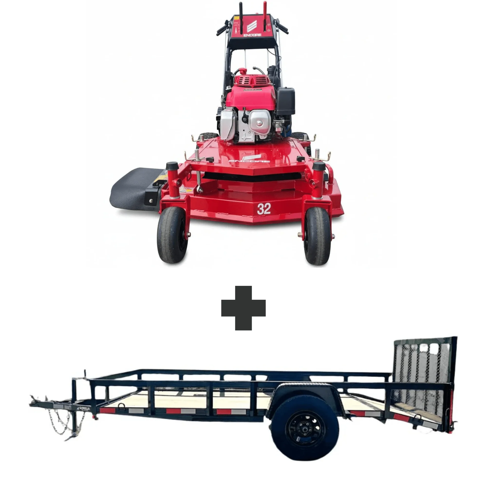 Encore EW32X11HDE 32" Commercial Walk Behind Mower 10.5HP Honda Electric Start Utility Bundle