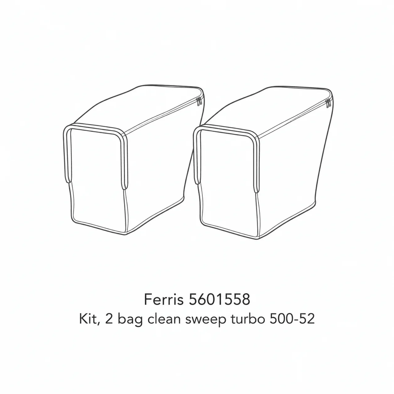 Ferris 5601558 Kit, 2 bag clean sweep turbo 500-52