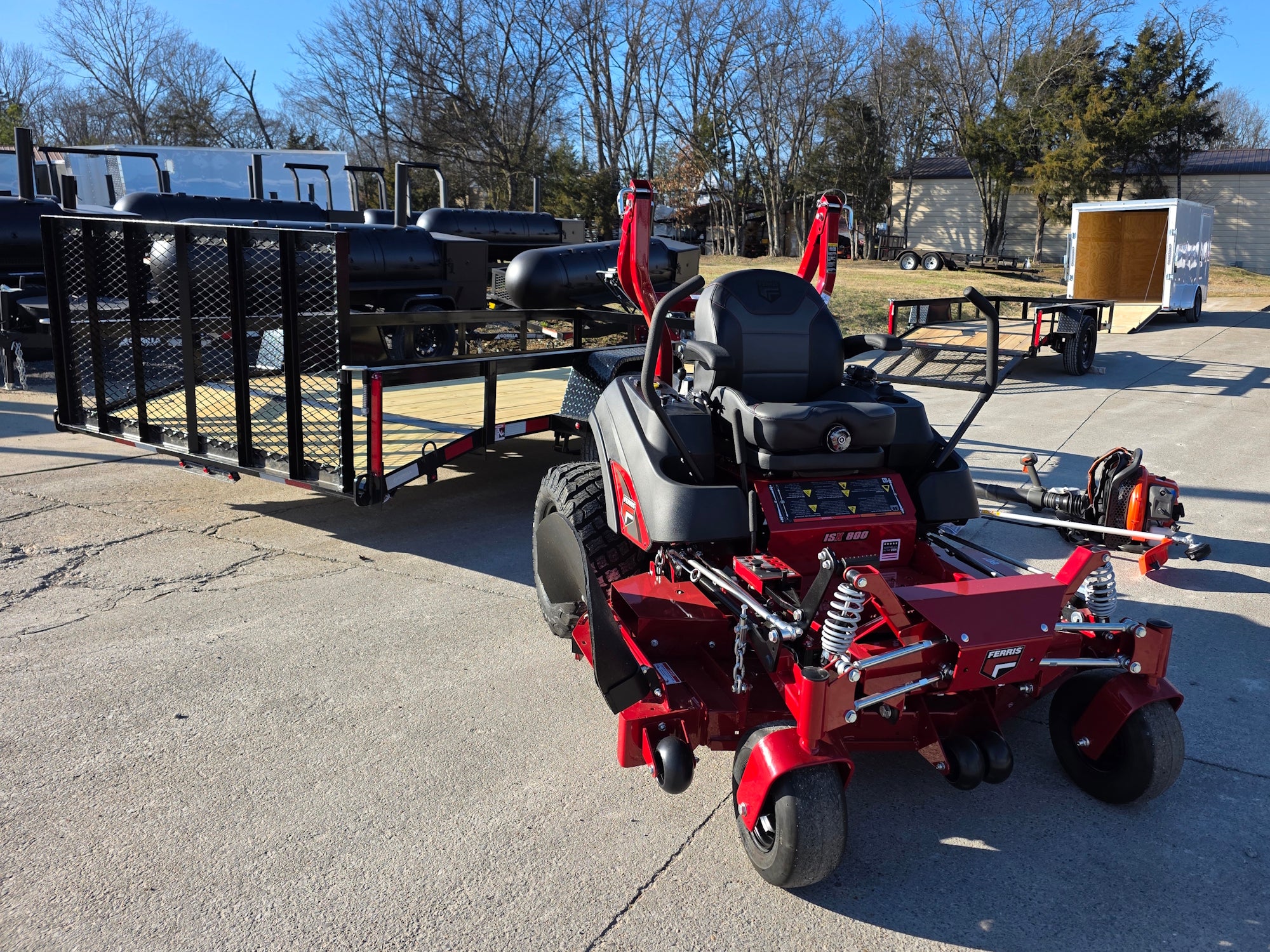 Ferris 5902075 60" ISX800 Zero Turn Mower Util Trailer Handhelds Bundle - Image 3