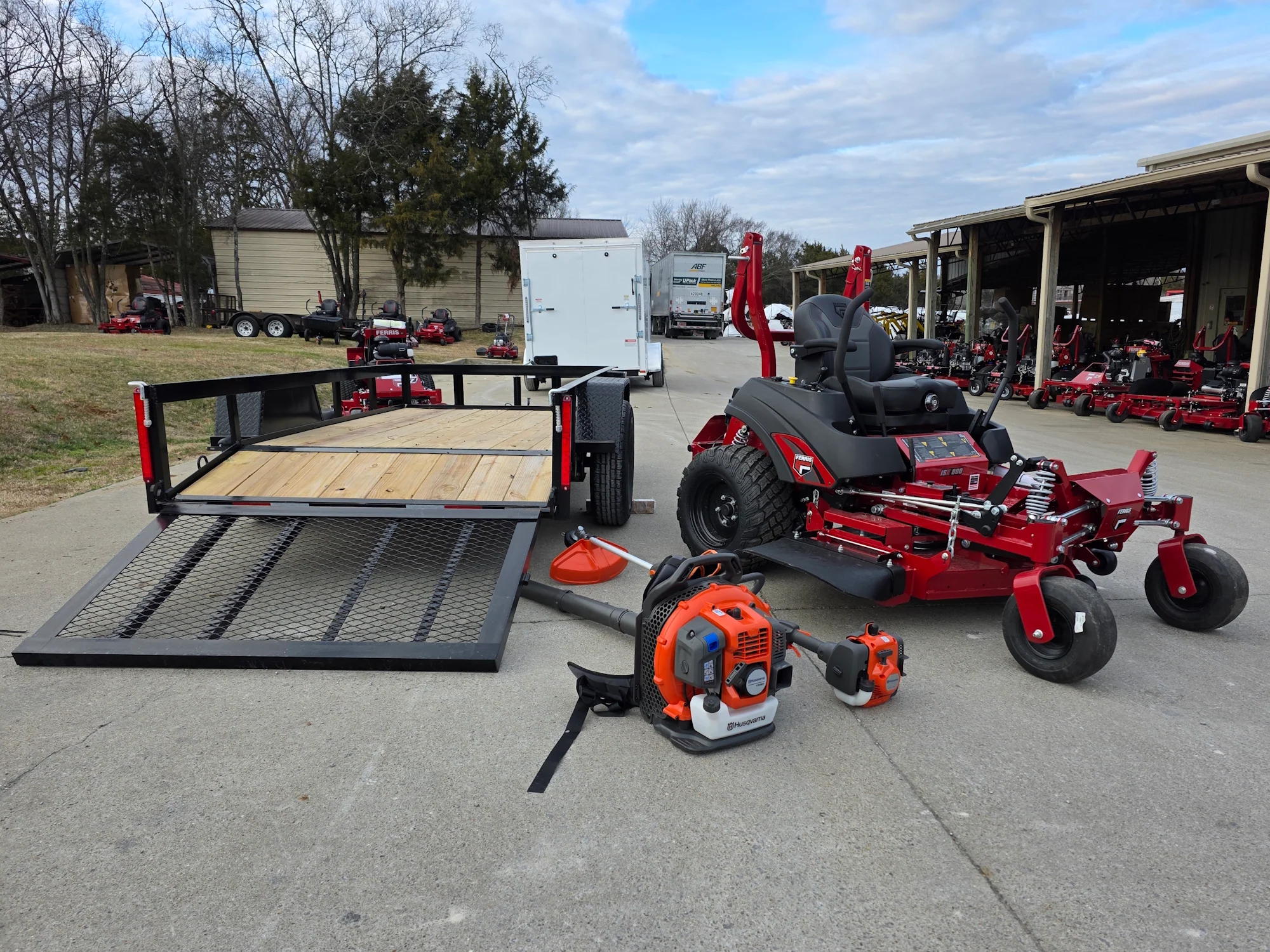 Ferris 5902154 52" ISX800 Commercial Zero Turn Mower Utility Trailer Handheld Bundle - Image 8