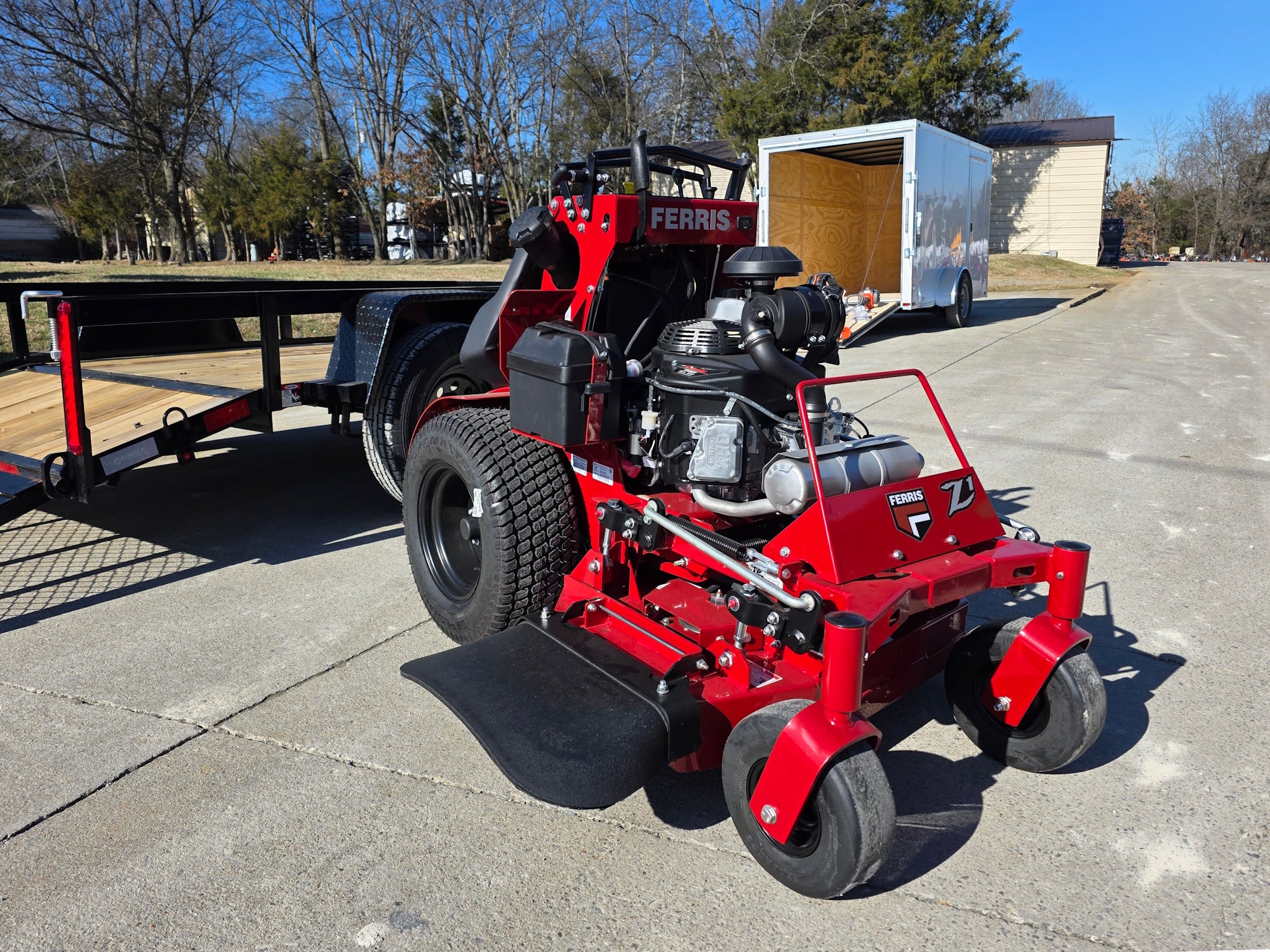 Ferris SRS Z1 36" 19HP Kawasaki 5901939 Stand-On Mower 5x10 Utility Trailer Package - Image 12