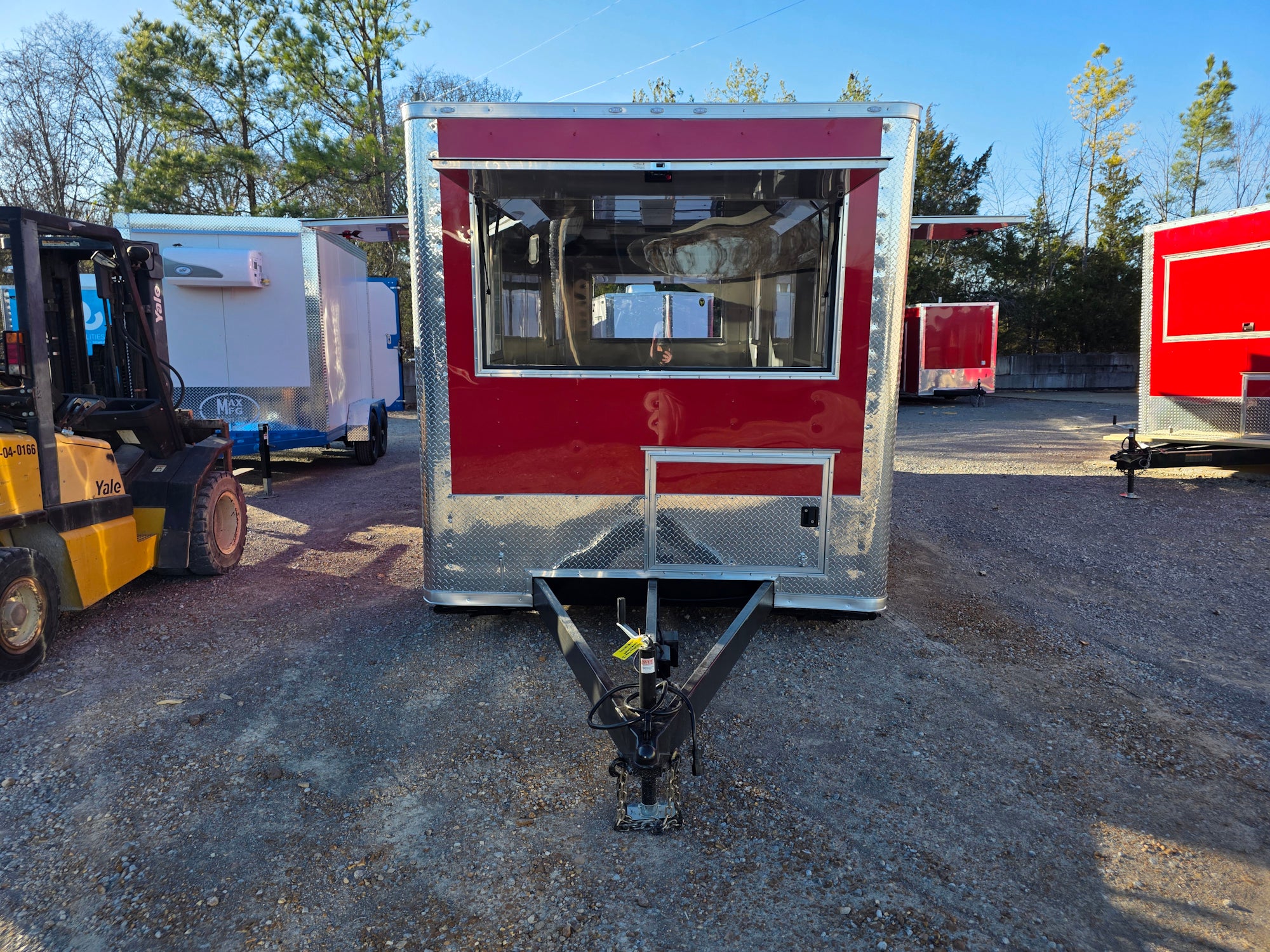 8.5' X 24' Victory Red Oil Rig Operations Concession Trailer - Image 11